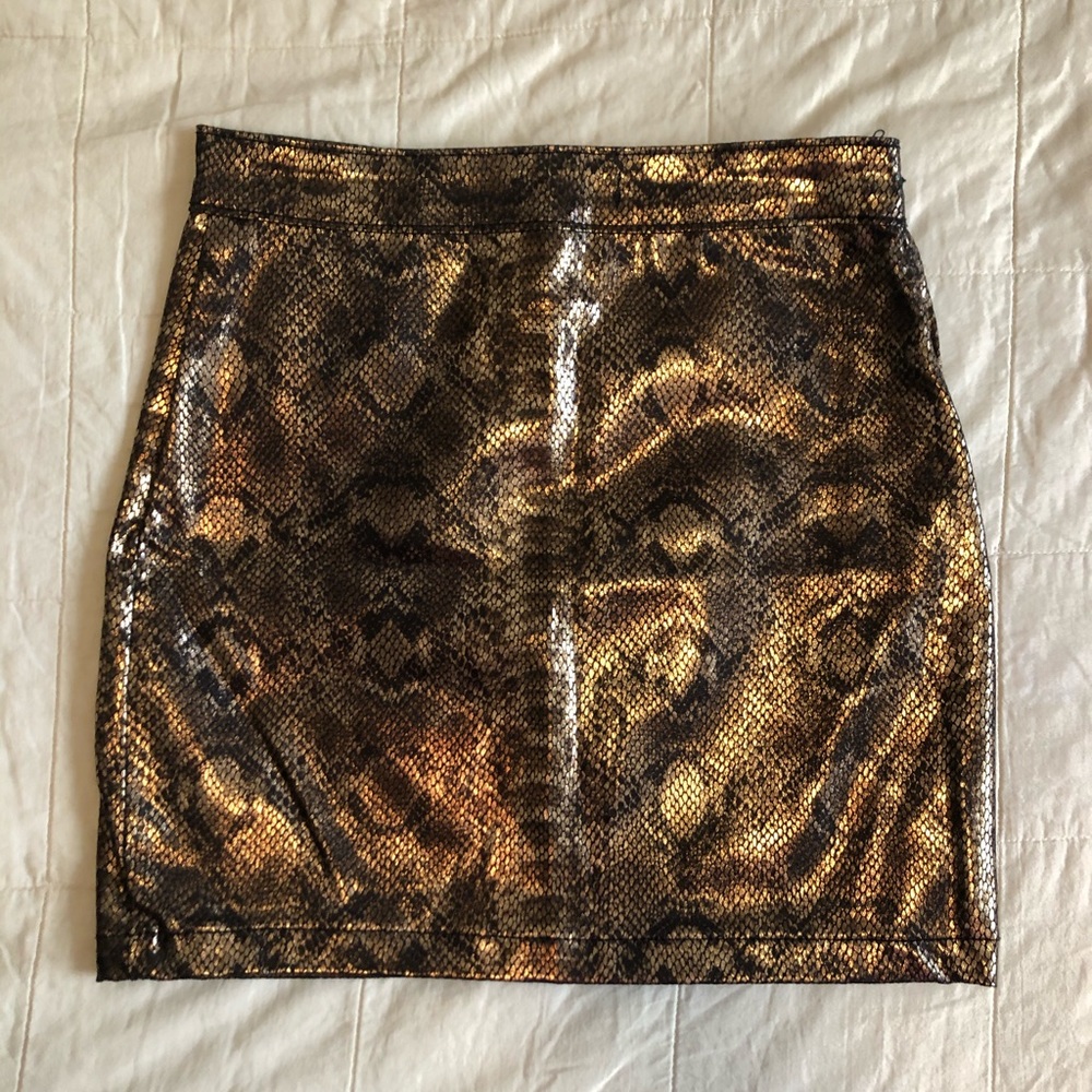 🟣 Dolls Kill Snake Print Skirt